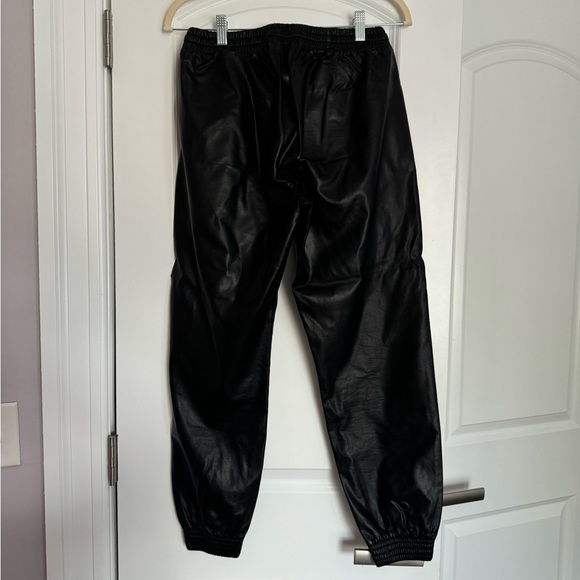 ZARA faux lather joggers - Picture 2 of 3